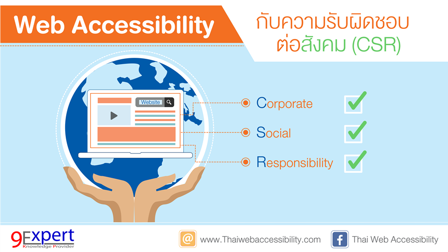 Web Accessibility กับความรับผิดชอบต่อสังคม (CSR)